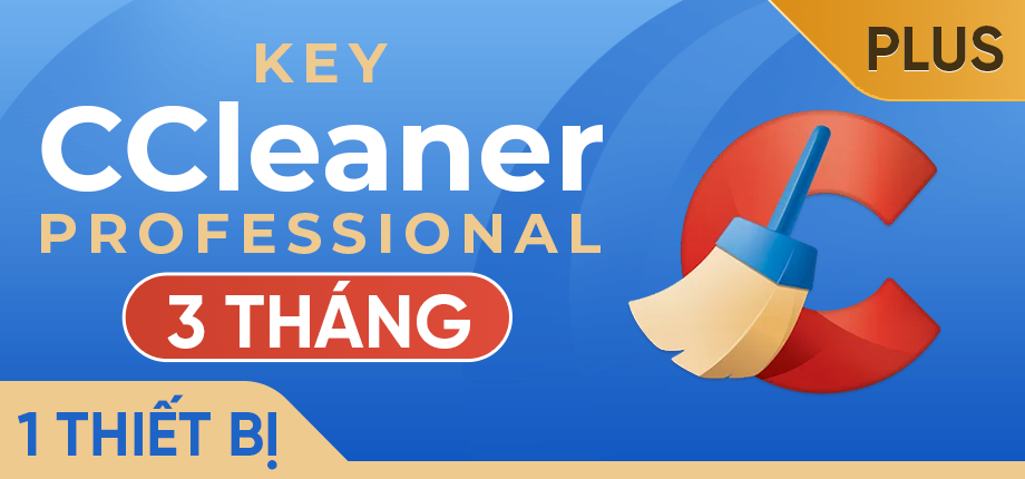 Kích hoạt CCleaner Professional Plus (3 tháng - 3 PC)